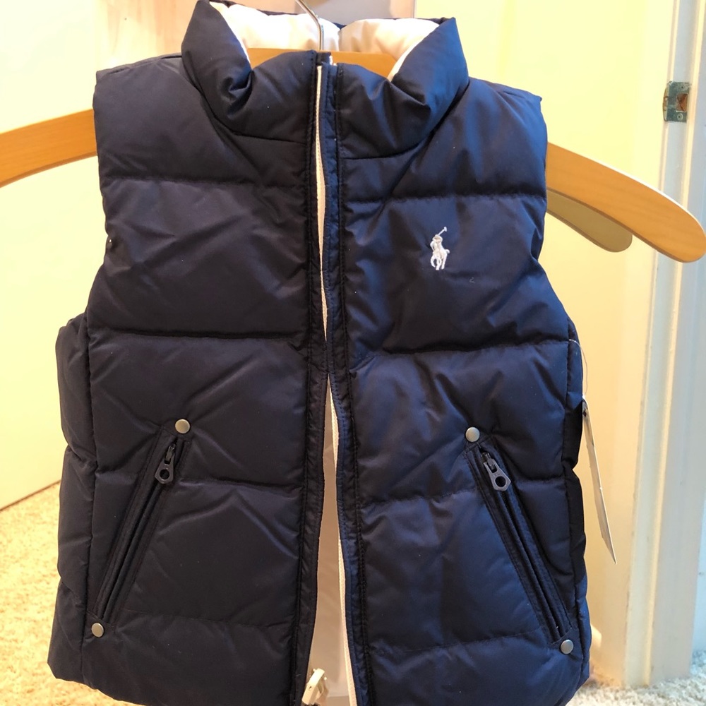 Ralph Lauren Navy Vest 2T